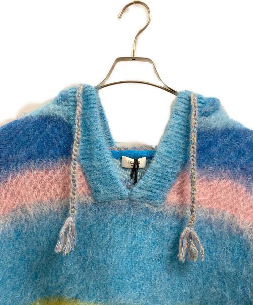 CELINE（セリーヌ）CELINE (セリーヌ) ブラッシュドジャガードニットパーカー サイズ:Ｓの古着・服飾アイテム