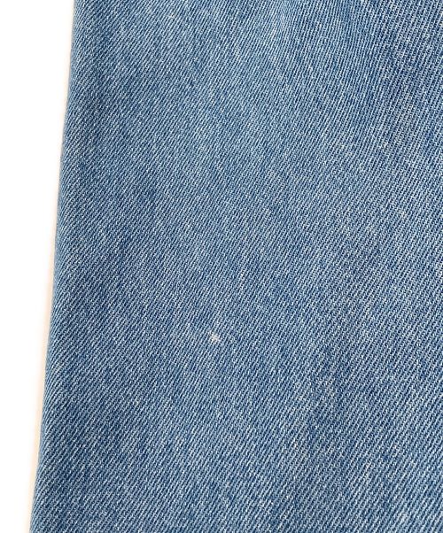 LOEWE（ロエベ）LOEWE (ロエベ) ベルトワイドデニムパンツ スカイブルー サイズ:50の古着・服飾アイテム