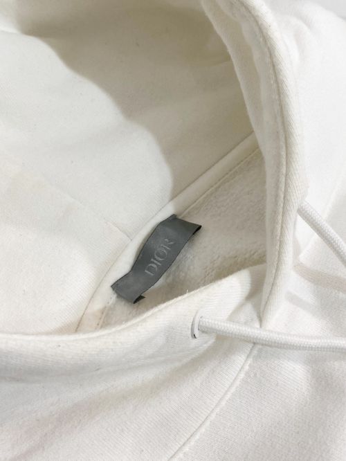 Dior（ディオール）Dior (ディオール) ×Daniel Arsham 2020SS Molton Cotton Hoodie  ホワイト サイズ:Ｌの古着・服飾アイテム