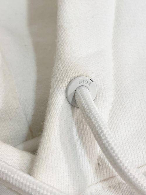 Dior（ディオール）Dior (ディオール) ×Daniel Arsham 2020SS Molton Cotton Hoodie  ホワイト サイズ:Ｌの古着・服飾アイテム