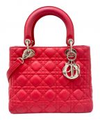 Christian Diorクリスチャン ディオール）の古着「LADY DIOR ミディアム」｜コライユ(赤系ピンク)
