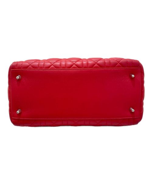 Christian Dior（クリスチャン ディオール）Christian Dior (クリスチャン ディオール) LADY DIOR ミディアム コライユ(赤系ピンク) サイズ:ミディアムの古着・服飾アイテム