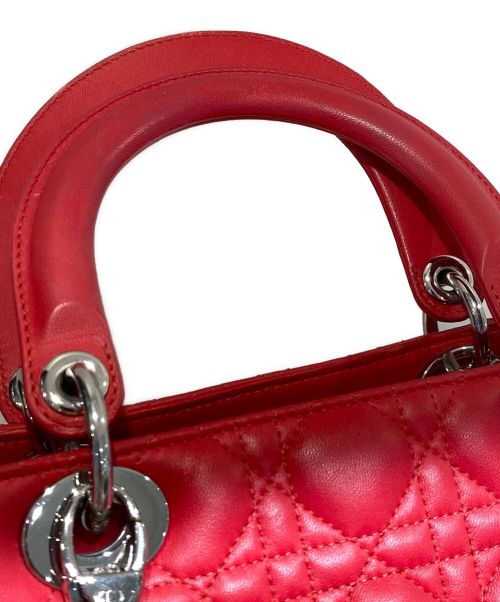 Christian Dior（クリスチャン ディオール）Christian Dior (クリスチャン ディオール) LADY DIOR ミディアム コライユ(赤系ピンク) サイズ:ミディアムの古着・服飾アイテム
