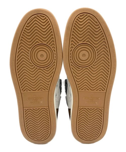LOUIS VUITTON（ルイ ヴィトン）LOUIS VUITTON (ルイ ヴィトン) リヴォリ・ライン スニーカー ホワイト×ブラウン サイズ:6　1/2の古着・服飾アイテム