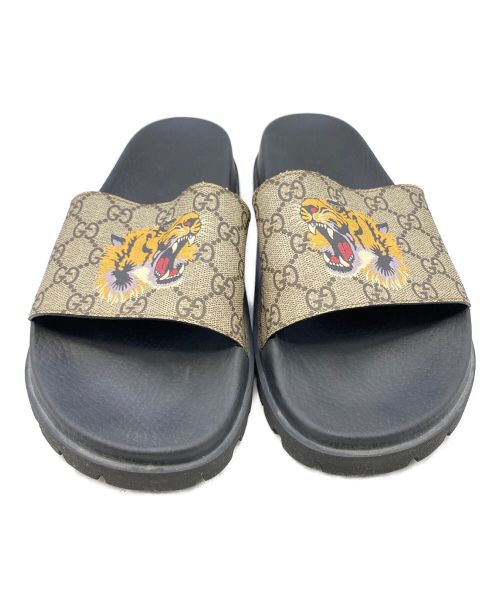 GUCCI（グッチ）GUCCI (グッチ) GGタイガーサンダル ベージュ サイズ:SIZE 11の古着・服飾アイテム