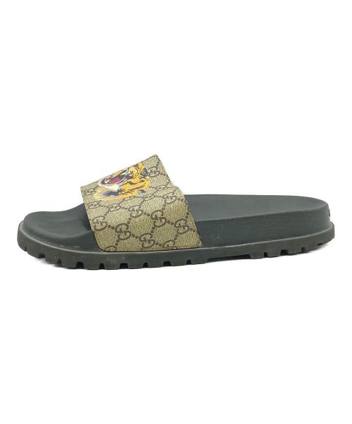 GUCCI（グッチ）GUCCI (グッチ) GGタイガーサンダル ベージュ サイズ:SIZE 11の古着・服飾アイテム