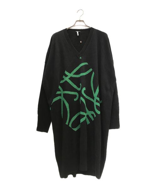 LOEWE（ロエベ）LOEWE (ロエベ) アナグラムニットワンピース ブラック サイズ:Sの古着・服飾アイテム
