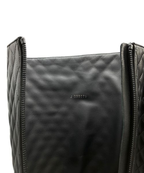 CHANEL（シャネル）CHANEL (シャネル) キルティングレザーロングブーツ ブラック サイズ:36 1/2の古着・服飾アイテム