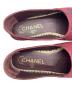 中古・古着 CHANEL (シャネル) ココマーク エスパドリーユ ボルドー×ネイビー サイズ:35：40000円