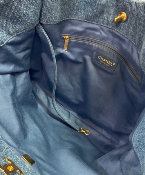 CHANEL（シャネル）CHANEL (シャネル) マキシデニムホーボーバッグ スカイブルー サイズ:-の古着・服飾アイテム