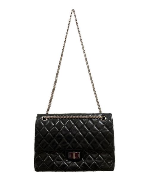 CHANEL（シャネル）CHANEL (シャネル) 2.55チェーンショルダーバッグ ブラックの古着・服飾アイテム