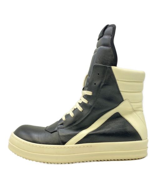 RICK OWENS（リックオウエンス）RICK OWENS (リック オウエンス) GEOBASKET LPO ブラック×ホワイト サイズ:42の古着・服飾アイテム