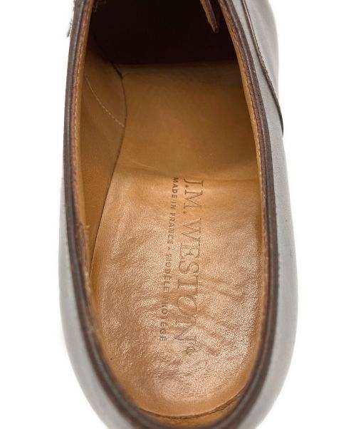 J.M.WESTON（ジェイエムウエストン）J.M.WESTON (ジェイエムウエストン) キャップトゥストーレートチップシューズ ブラウン サイズ:6/Dの古着・服飾アイテム