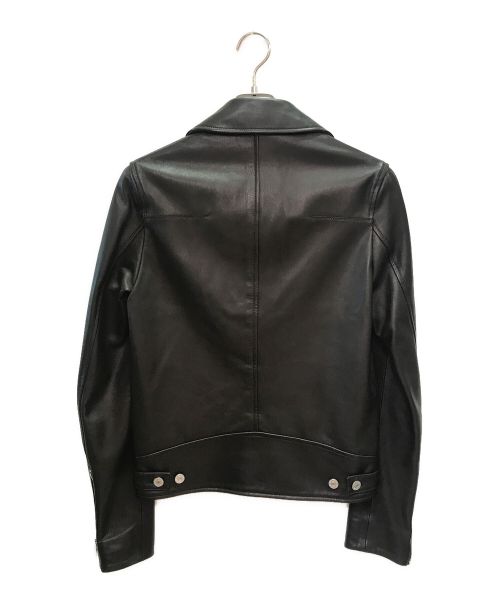 DIOR HOMME（ディオール オム）DIOR HOMME (ディオール オム) ラムレザーダブルジャケット ブラック サイズ:44の古着・服飾アイテム