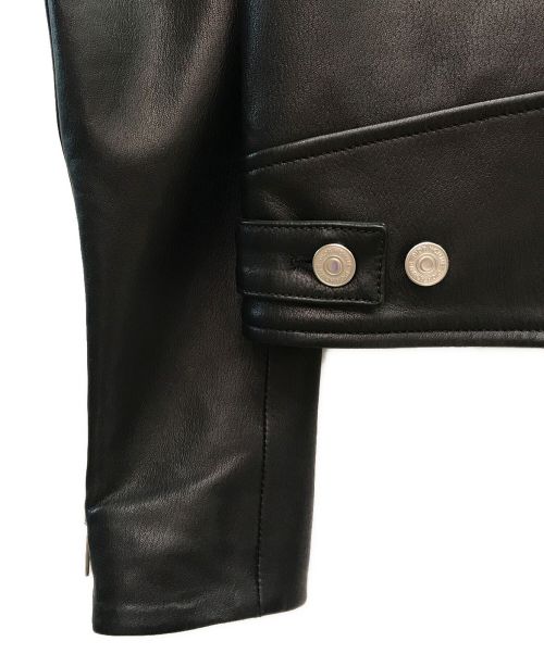DIOR HOMME（ディオール オム）DIOR HOMME (ディオール オム) ラムレザーダブルジャケット ブラック サイズ:44の古着・服飾アイテム