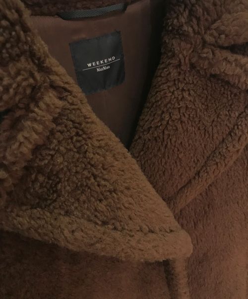 Max Mara WEEK END LINE（マックスマーラ ウイークエンドライン）Max Mara WEEK END LINE (マックスマーラ ウイークエンドライン) シングルボアコート ブラウン サイズ:36の古着・服飾アイテム
