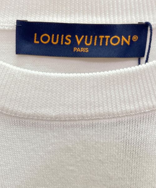 LOUIS VUITTON（ルイ ヴィトン）LOUIS VUITTON (ルイ ヴィトン) フラワーミックス半袖ニット ホワイト サイズ:XXLの古着・服飾アイテム