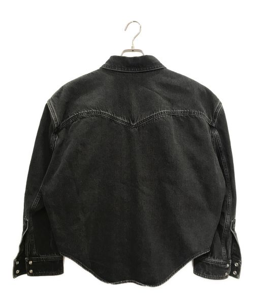 BALENCIAGA（バレンシアガ）BALENCIAGA (バレンシアガ) ショート丈デニムシャツジャケット ブラック サイズ:Sの古着・服飾アイテム
