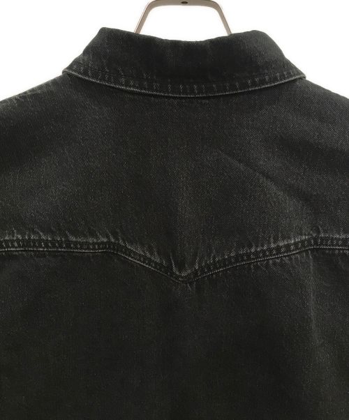 BALENCIAGA（バレンシアガ）BALENCIAGA (バレンシアガ) ショート丈デニムシャツジャケット ブラック サイズ:Sの古着・服飾アイテム