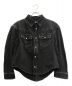 BALENCIAGA（バレンシアガ）の古着「ショート丈デニムシャツジャケット」｜ブラック
