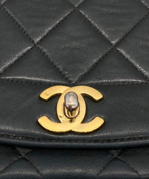 CHANEL（シャネル）CHANEL (シャネル) ダイアナショルダーバッグ ブラック サイズ:25の古着・服飾アイテム