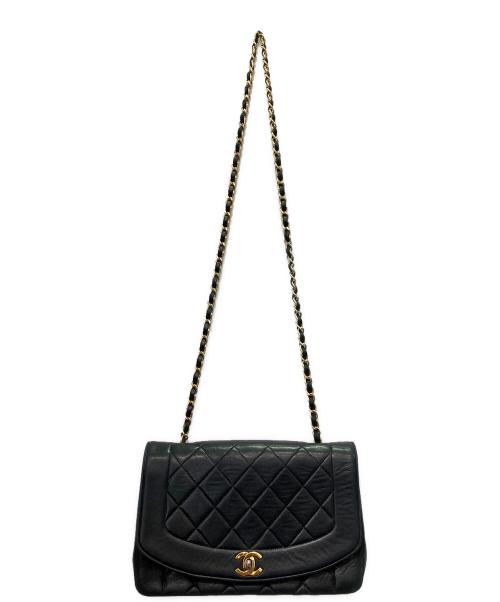 CHANEL（シャネル）CHANEL (シャネル) ダイアナショルダーバッグ ブラック サイズ:25の古着・服飾アイテム