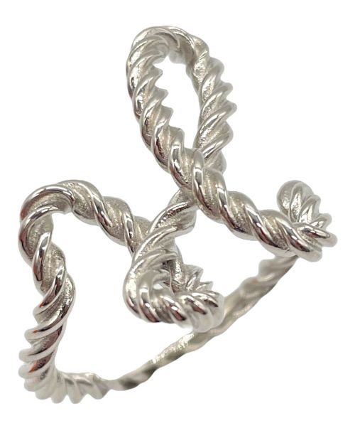 HERMES（エルメス）HERMES (エルメス) CORD H スカーフリング シルバー サイズ:20号の古着・服飾アイテム