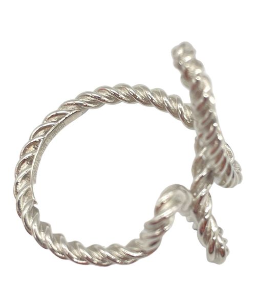 HERMES（エルメス）HERMES (エルメス) CORD H スカーフリング シルバー サイズ:20号の古着・服飾アイテム