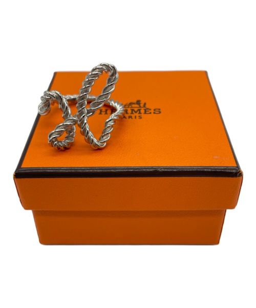 HERMES（エルメス）HERMES (エルメス) CORD H スカーフリング シルバー サイズ:20号の古着・服飾アイテム