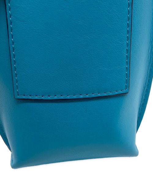 LOEWE（ロエベ）LOEWE (ロエベ) エレファントレザーショルダーポーチ スカイブルー/シアン サイズ:-の古着・服飾アイテム
