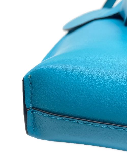 LOEWE（ロエベ）LOEWE (ロエベ) エレファントレザーショルダーポーチ スカイブルー/シアン サイズ:-の古着・服飾アイテム