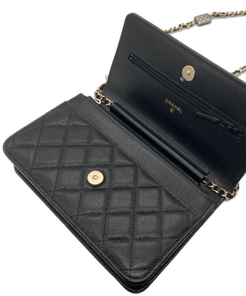CHANEL（シャネル）CHANEL (シャネル) キャビアスキン ショルダーバッグ ブラック サイズ:-の古着・服飾アイテム
