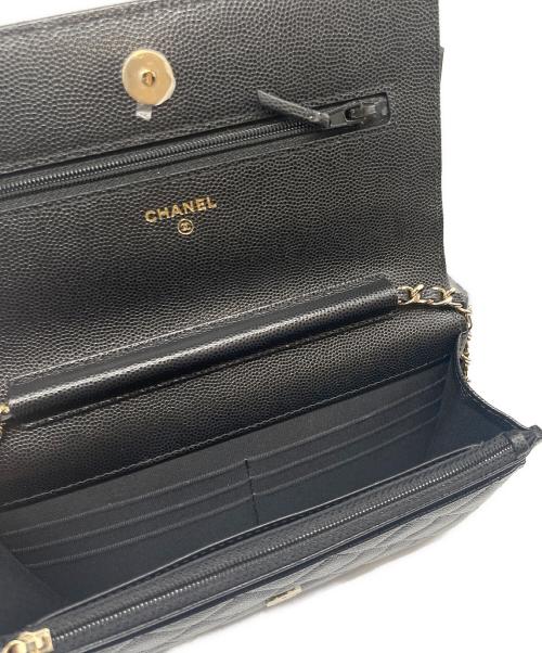 CHANEL（シャネル）CHANEL (シャネル) キャビアスキン ショルダーバッグ ブラック サイズ:-の古着・服飾アイテム