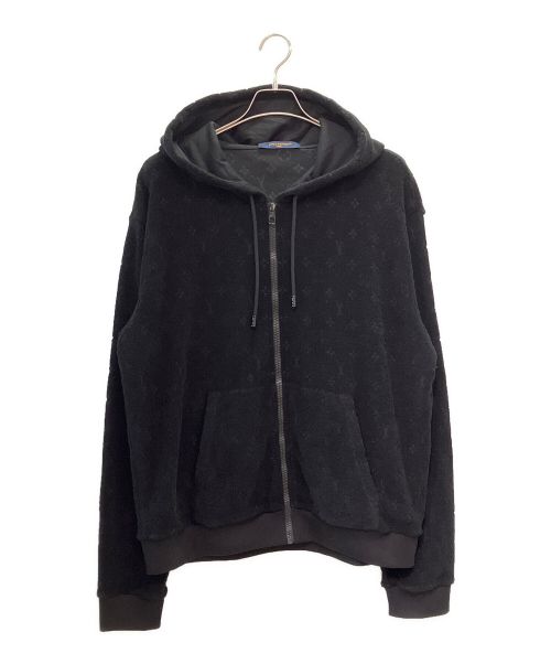 LOUIS VUITTON（ルイ ヴィトン）LOUIS VUITTON (ルイ ヴィトン) モノグラムパイルパーカー ブラック サイズ:Lの古着・服飾アイテム