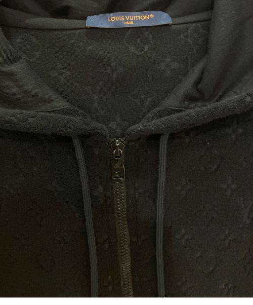 LOUIS VUITTON（ルイ ヴィトン）LOUIS VUITTON (ルイ ヴィトン) モノグラムパイルパーカー ブラック サイズ:Lの古着・服飾アイテム