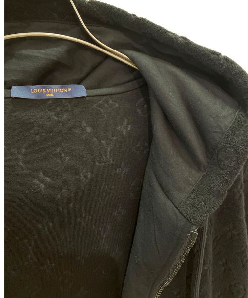 LOUIS VUITTON（ルイ ヴィトン）LOUIS VUITTON (ルイ ヴィトン) モノグラムパイルパーカー ブラック サイズ:Lの古着・服飾アイテム