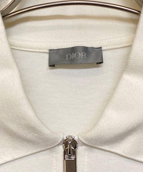 Dior（ディオール）Dior (ディオール) ERL (イーアールエル) 半袖ハーフジップシャツ ベージュ サイズ:Mの古着・服飾アイテム
