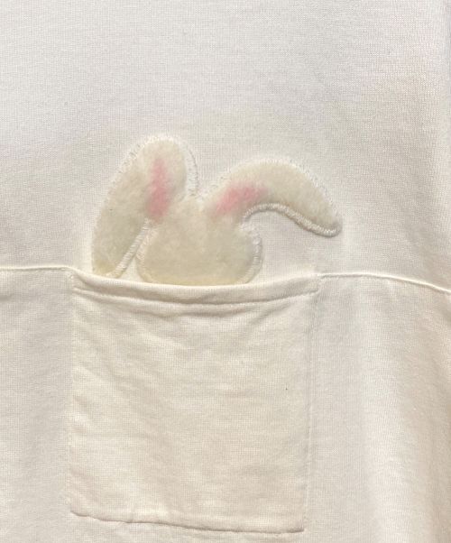 Dior（ディオール）Dior (ディオール) ERL (イーアールエル) 半袖ハーフジップシャツ ベージュ サイズ:Mの古着・服飾アイテム