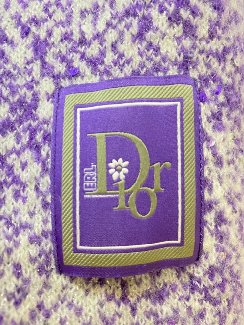 Christian Dior（クリスチャン ディオール）Christian Dior (クリスチャン ディオール) ERL (イーアールエル) ERLニット パープル サイズ:Lの古着・服飾アイテム