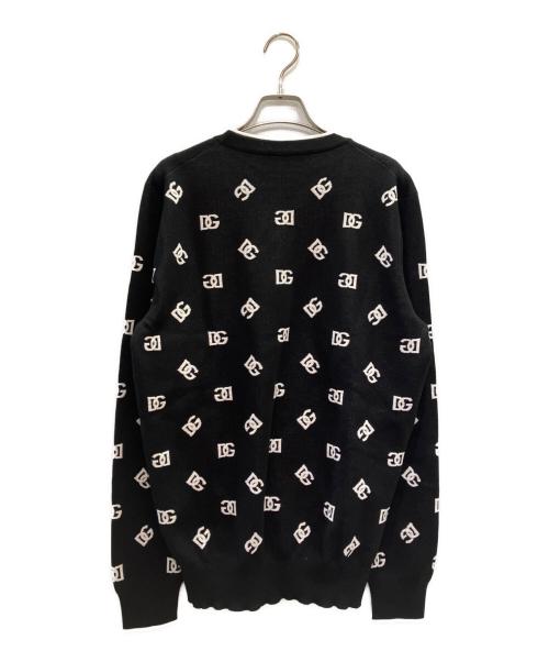 DOLCE & GABBANA（ドルチェ＆ガッバーナ）DOLCE & GABBANA (ドルチェ＆ガッバーナ) WOOL-SILK LOGO Knit ブラック サイズ:-の古着・服飾アイテム