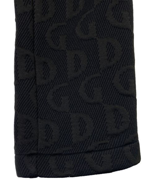 DOLCE & GABBANA（ドルチェ＆ガッバーナ）DOLCE & GABBANA (ドルチェ＆ガッバーナ) オールオーバー ロゴ ジャージー リブ スウェット ロング イージー パンツ ブラック サイズ:50の古着・服飾アイテム
