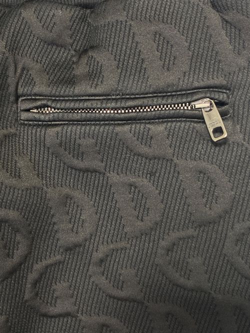 DOLCE & GABBANA（ドルチェ＆ガッバーナ）DOLCE & GABBANA (ドルチェ＆ガッバーナ) オールオーバー ロゴ ジャージー リブ スウェット ロング イージー パンツ ブラック サイズ:50の古着・服飾アイテム