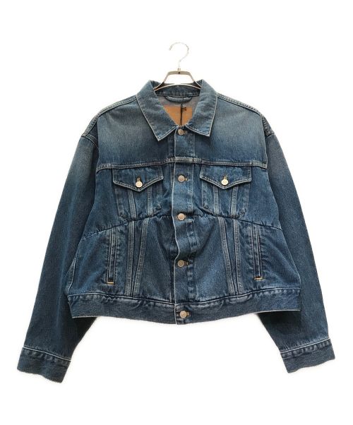 BALENCIAGA（バレンシアガ）BALENCIAGA (バレンシアガ) 再構築スウィングデニムジャケット インディゴ サイズ:38の古着・服飾アイテム