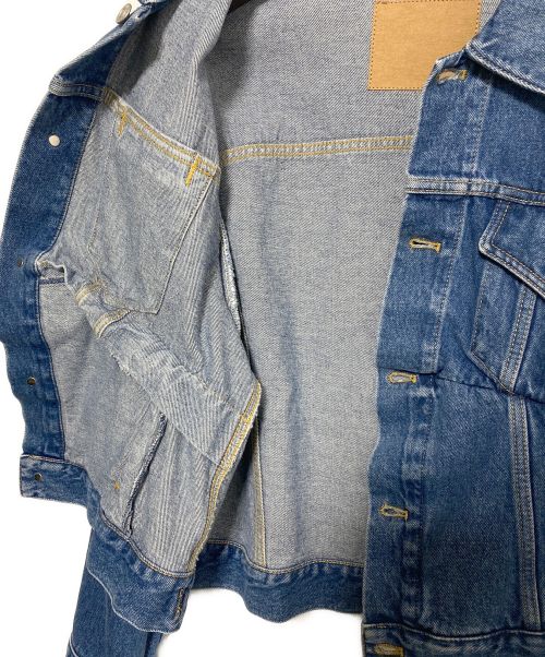 BALENCIAGA（バレンシアガ）BALENCIAGA (バレンシアガ) 再構築スウィングデニムジャケット インディゴ サイズ:38の古着・服飾アイテム