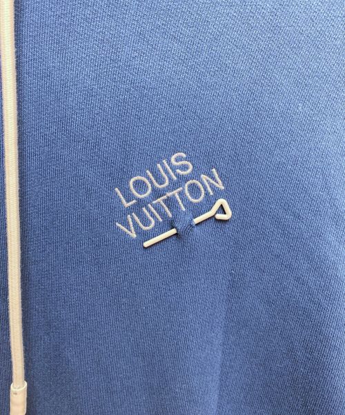 LOUIS VUITTON（ルイ ヴィトン）LOUIS VUITTON (ルイ ヴィトン) 刺繍ロゴパーカー スカイブルー サイズ:Mの古着・服飾アイテム
