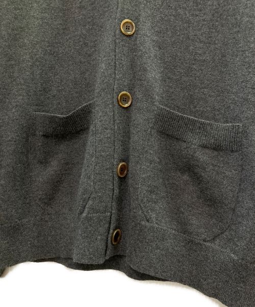 LOUIS VUITTON（ルイ ヴィトン）LOUIS VUITTON (ルイ ヴィトン) カシミヤ混袖モノグラムカーディガン ライトグレー サイズ:Mの古着・服飾アイテム
