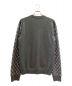 LOUIS VUITTON (ルイ ヴィトン) カシミヤ混袖モノグラムカーディガン ライトグレー サイズ:M：128000円