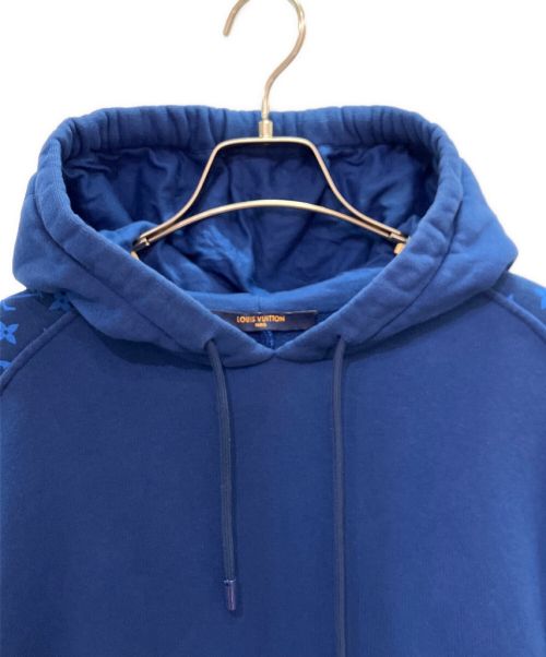 LOUIS VUITTON（ルイ ヴィトン）LOUIS VUITTON (ルイ ヴィトン) 袖モノグラムスウェットフーディー ブルー サイズ:Mの古着・服飾アイテム