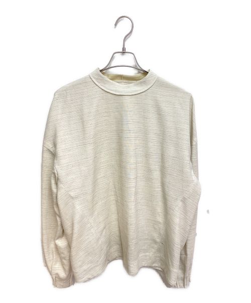 Christian Dior（クリスチャン ディオール）Christian Dior (クリスチャン ディオール) バックボタンブラウス ベージュ サイズ:46の古着・服飾アイテム