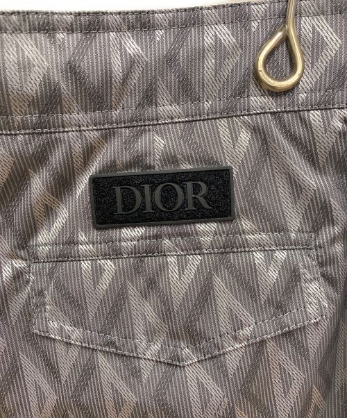 Christian Dior（クリスチャン ディオール）Christian Dior (クリスチャン ディオール) ナイロンメタリックハーフパンツ シルバー サイズ:44の古着・服飾アイテム